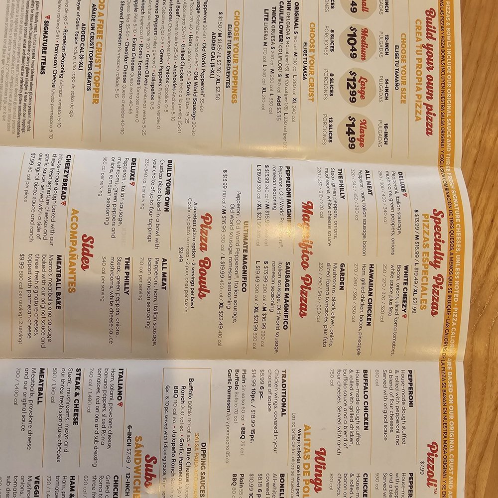 Marco's Pizza - Aa of July 2025. I recommend online order as you get more customization/add ons. - Chicken Wings Near Me - Orlando, Florida