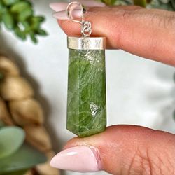 Loving Thyself Rocks - Glorious gemmy Olivine/ Peridot point pendant!!! So many flashes of iridescent greens and healing vibes!