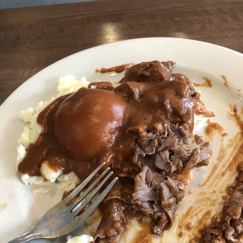 Pomegranate Restaurant - Roast beef open faced sandwich - American Near Me - Aurora, Illinois Pomegranate Restaurant - Roast beef open faced sandwich - American Near Me - Aurora, Illinois