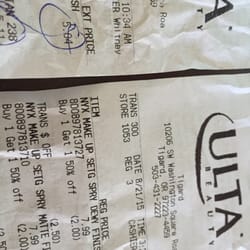 Ulta Beauty - Cashier "Whitney" needs to check her attitude at the door next time.
