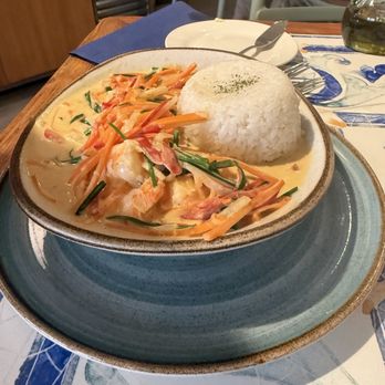 La Tasca Altamar - Thai shrimp curry - Seafood Near Me - Santiago, RM La Tasca Altamar - Thai shrimp curry - Seafood Near Me - Santiago, RM