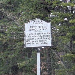 First Public School - First Public School in North Carolina Historical Marker, Reidsville
