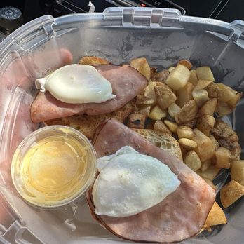 IHOP - Classic Eggs Benedict with Hollandaise and diced potatoes - American Near Me - Agoura, California