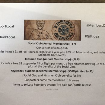 Kinsmen Brewing - They have memberships. - Breweries Near Me - Milldale, Connecticut Kinsmen Brewing - They have memberships. - Breweries Near Me - Milldale, Connecticut