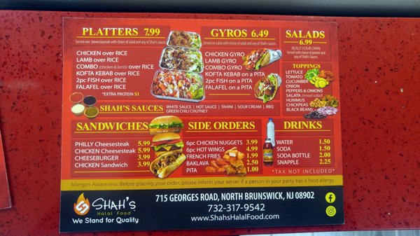 Menu photo 4 Shah's Halal Food North Brunswick, NJ