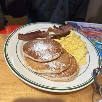 Woody's Diner - Pancakes and eggs from the kids menu - American Near Me - Orange, California Woody's Diner - Pancakes and eggs from the kids menu - American Near Me - Orange, California