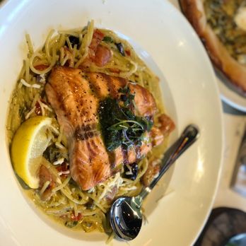 bellagreen - Salmon pasta - New American Near Me - Dallas, Texas bellagreen - Salmon pasta - New American Near Me - Dallas, Texas