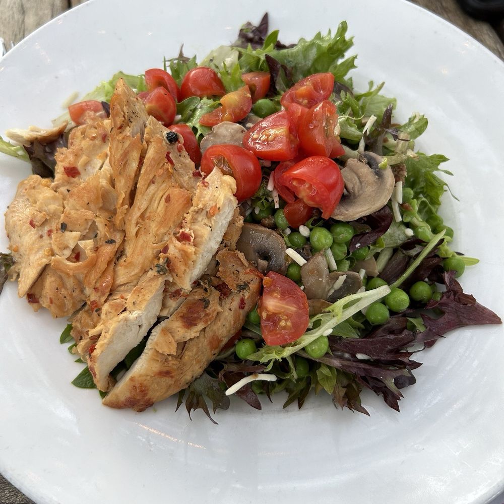 Vinaigrette - eat your peas salad with chicken - Salad Near Me - Austin, Texas Vinaigrette - eat your peas salad with chicken - Salad Near Me - Austin, Texas