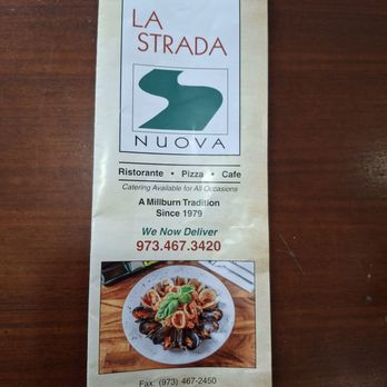 La Strada Restaurant - Menu - Pizza Near Me - Millburn, New Jersey