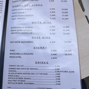 Alhambra - Menu - Spanish Near Me - Madrid, M Alhambra - Menu - Spanish Near Me - Madrid, M
