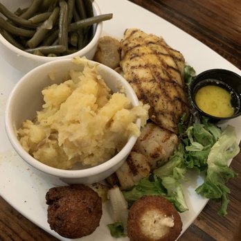 The Boathouse - Grouper and Scallops Dinner - Seafood Near Me - St Augustine, Florida The Boathouse - Grouper and Scallops Dinner - Seafood Near Me - St Augustine, Florida