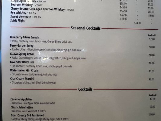 Menu photo 3 Von Stiehl Cider & Spirits Bar Algoma, WI Menu photo 3 Von Stiehl Cider & Spirits Bar Algoma, WI