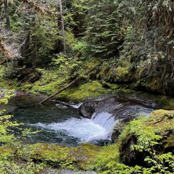 Bagby Hot Springs - waterfall