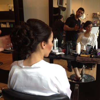Alexander Salon - Sam working on my bridal up do! He is amazing! - Hair Salons Near Me - Brookline, Massachusetts Alexander Salon - Sam working on my bridal up do! He is amazing! - Hair Salons Near Me - Brookline, Massachusetts