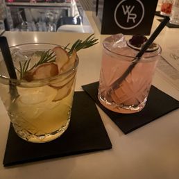 The Botanist , & Black petal drinks