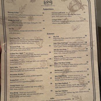 Chalong - New menu - Thai Near Me - New York, New York