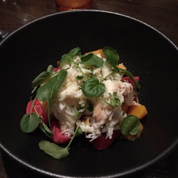 Goldfinch Tavern - Beet and crab salad, good but so smallllll - Seafood Near Me - Seattle, Washington