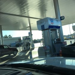 Chevron - Large gas bays.