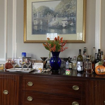 Estate Services - Buffet we bought here, along with q picture of the Boston Public Garden. Great pieces here! - Antiques Near Me - West Warwick, Rhode Island