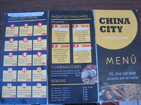 Menu photo 1 China City, Comida China Santa Rosalía, BCS