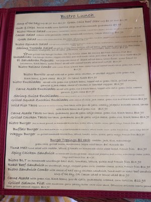 Menu photo 1 Tune Up Bistro Santa Fe, NM