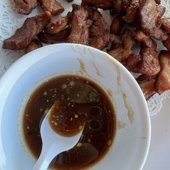 Crispy Pork Gang - Pork jerky with tamarind sauce - Thai Near Me - Los Angeles, California