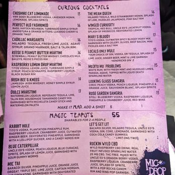 Mic Drop Comedy - Drink menu 1/2 - Comedy Clubs Near Me - San Diego, California Mic Drop Comedy - Drink menu 1/2 - Comedy Clubs Near Me - San Diego, California