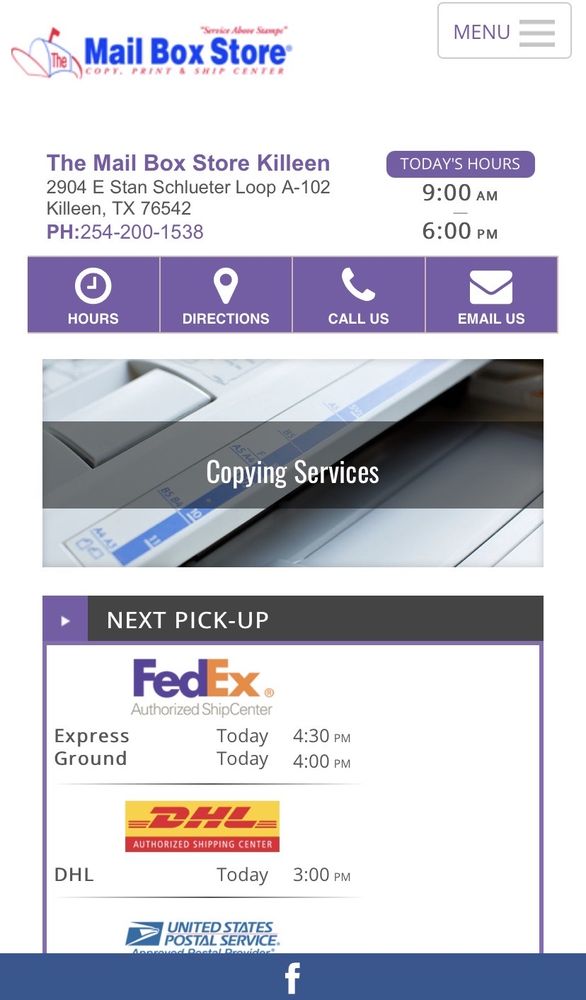 THE MAIL BOX STORE Updated September 2024 2904 E Stan Schlueter Lp