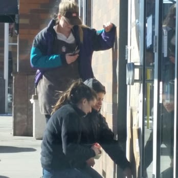Dunkin' - Fixing the glass - Coffee & Tea Near Me - Flagstaff, Arizona