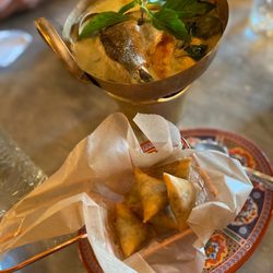 Love at First Bite - Green Curry Bronzini. Curry Puffs.