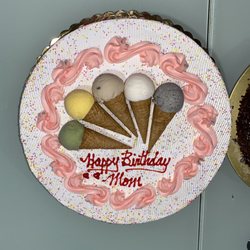 Sweet Dynasty - 6/25/22 - XL 12" ice cream cake. 3 flavors (milk tea, taro, chocolate) $101.00.