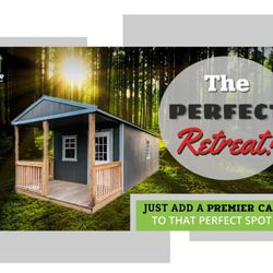 Premier Portable Buildings - The Perfect Getaway Cabin
