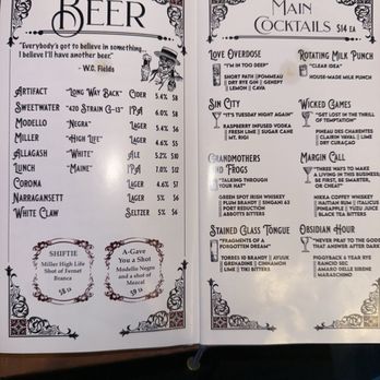 Parla XXI - Menu - Cocktail Bars Near Me - Somerville, Massachusetts