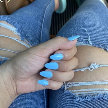 Blue Diamond Nail & Hair - Coffin full set - Hair Salons Near Me - Pasadena, California Blue Diamond Nail & Hair - Coffin full set - Hair Salons Near Me - Pasadena, California