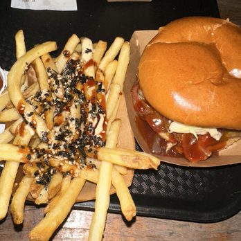 Kenji Burger - Bacon cheeseburger + Furikake Fries - Burgers Near Me - Kapaa, Hawaii