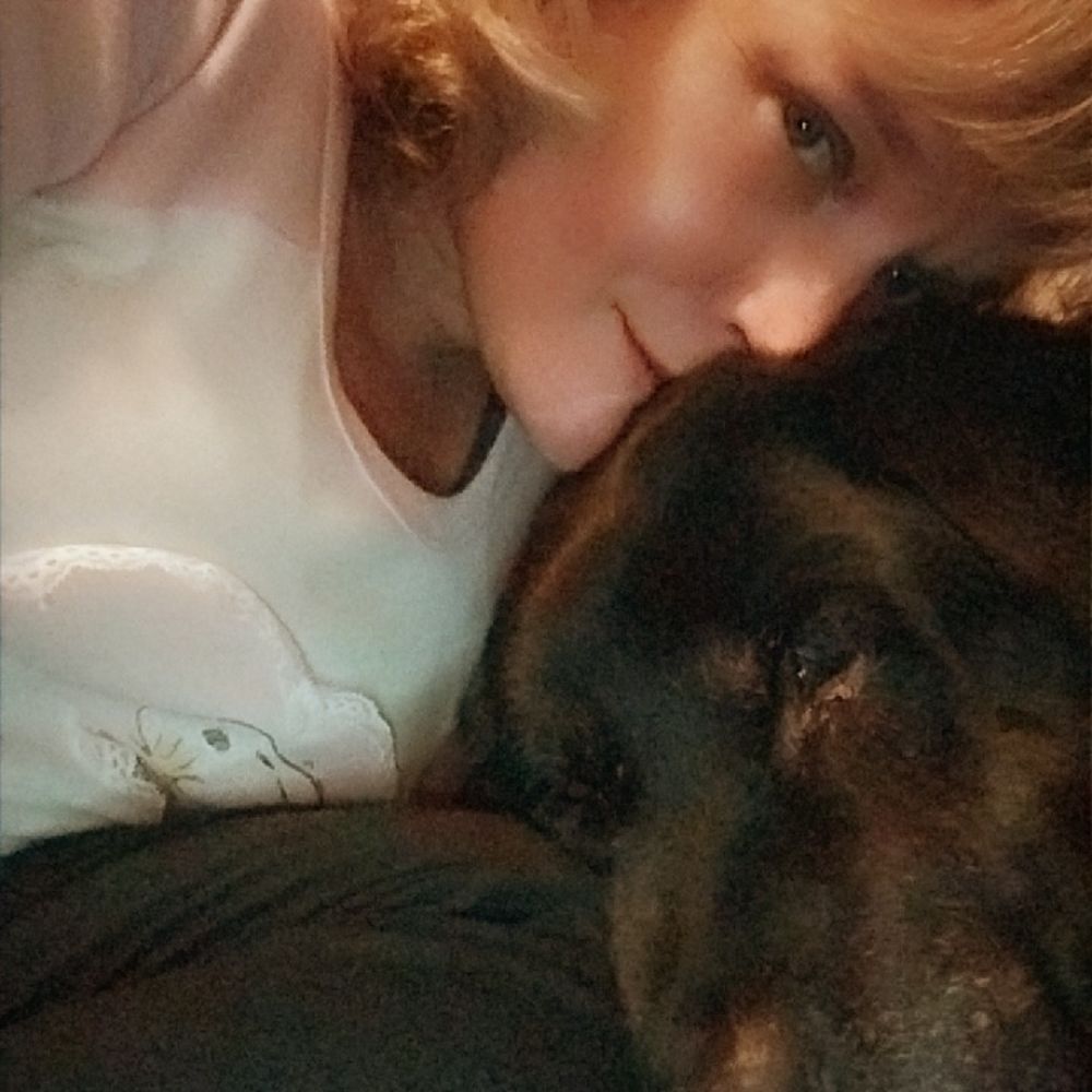 Me and my 17-year-old protector and son they're not just dogs they're family. Me and my 17-year-old protector and son they're not just dogs they're family.
