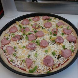 Piccadilly Pizza - I make pizzas here and this was one of the first pizzas I made. I thought it looked pretty, so I decided to share it.