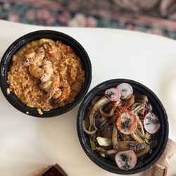 Mi Kitchen - Shrimp dish and Glass Noodle Lunch