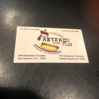 Pastrami Plus - Business card - Delis Near Me - East Meadow, New York