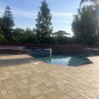Pool Effects - After photo. Beautiful new pavers. - Pool & Hot Tub Service Near Me - Anaheim, California