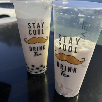 Teasociety - Left drink is salted jasmine, right is normal jasmine milk tea. AFTER they handed me the drink... - Coffee & Tea Near Me - San Jose, California