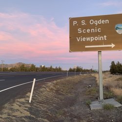 PS Ogden State Scenic Viewpoint - Here - make a turn into this rest area. Park and walk past the restrooms and you'll find the overlook.