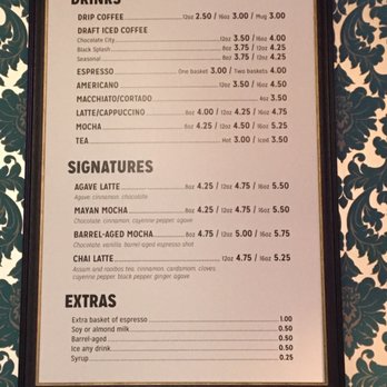 Dark Matter Coffee - Beverage menu - Coffee & Tea Near Me - Chicago, Illinois