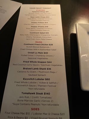 Menu photo 2 Continent Restaurant & Cigar Lounge Atlanta, GA