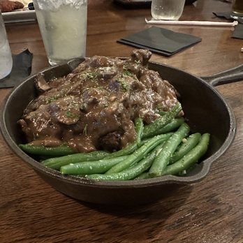 The Forager - Forager Meatloaf with a mushroom gravy, fresh green beans & mashed red skins. - Bars Near Me - Howard City, Michigan The Forager - Forager Meatloaf with a mushroom gravy, fresh green beans & mashed red skins. - Bars Near Me - Howard City, Michigan