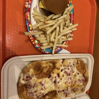 Capt. Cook's - Hawaiian Flatbread and kids Cheeseburger - American Near Me - Lake Buena Vista, Florida