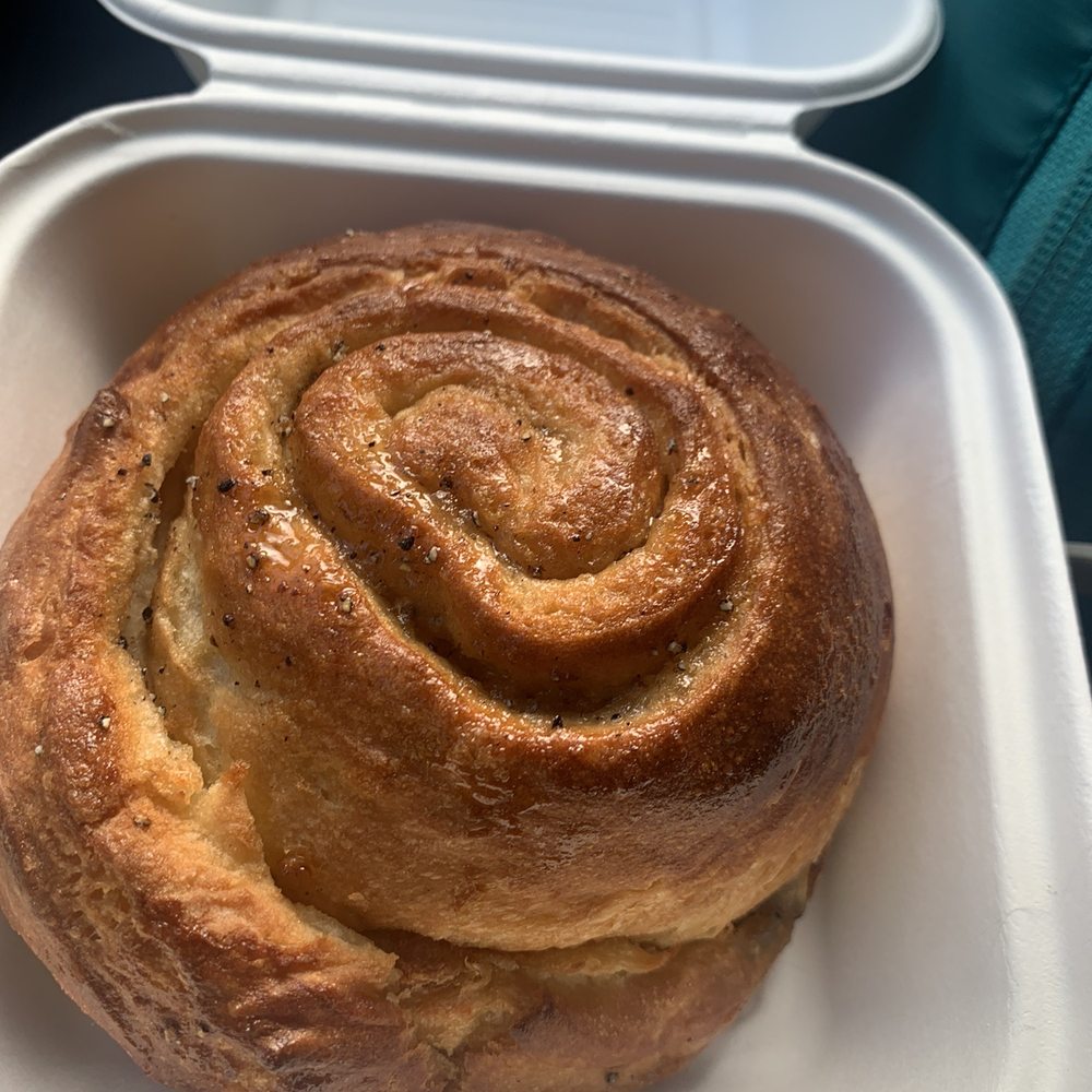 Hurricane Coffee - a pastry in a styrofoam container - Coffee & Tea Near Me - Enterprise, Oregon