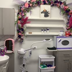 Enchanted Esthetics - Back wall of service room.