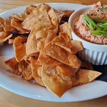 The Highliner Restaurant - Salmon Dip with chips. - Seafood Near Me - Seward, Alaska The Highliner Restaurant - Salmon Dip with chips. - Seafood Near Me - Seward, Alaska