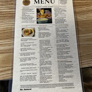 Mr Natural - Menu - Vegetarian Near Me - Austin, Texas Mr Natural - Menu - Vegetarian Near Me - Austin, Texas